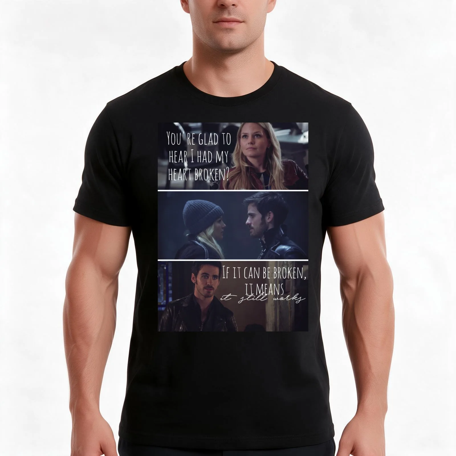 Captain Swan screencap T-Shirt, Summer Casual Cotton Tee, Oversized Streetwear Tops, Vintage Graphic Print, Unisex Men Women