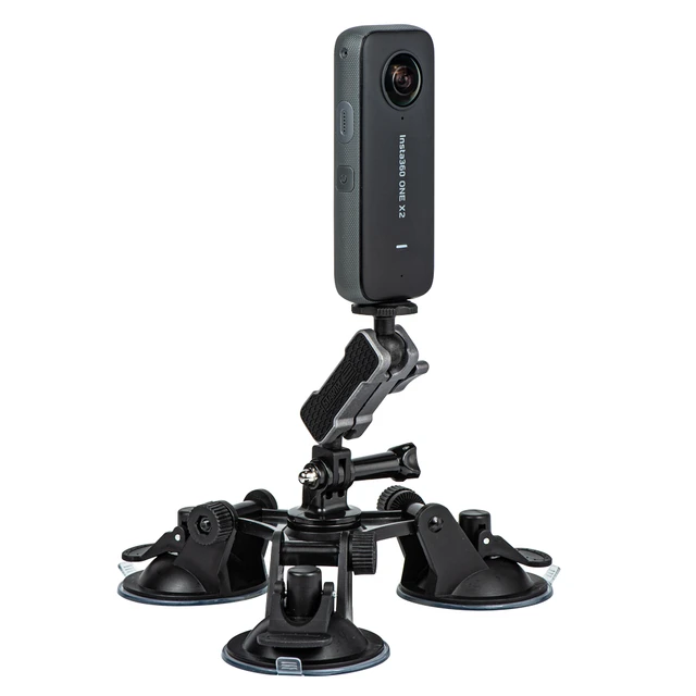 カメラ用ガラス吸盤,insta360 one x3 x2 rs/djiアクション4 3/goproヒーロー11 10 9,車の窓用強力マウントホルダー