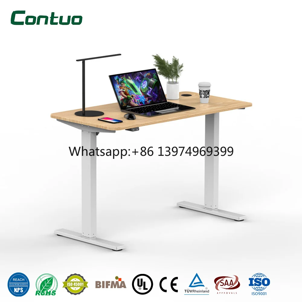 Modern Minimalist Motion Desk Single Motor Motorized Desk Height Adjustable Memory Preset Desk Frame