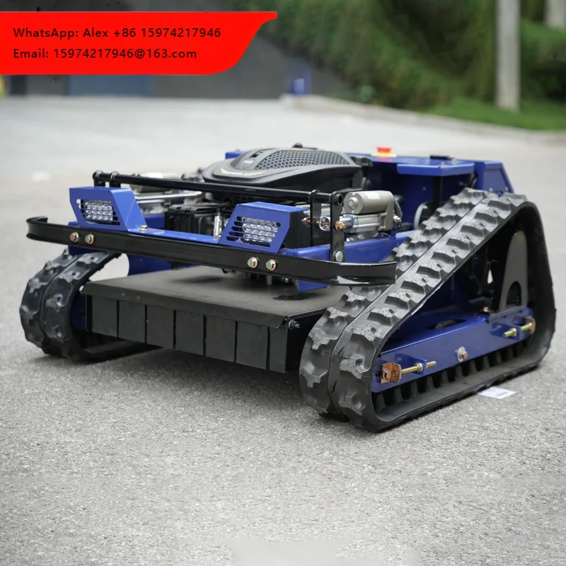 Garden Remote Control Wireless Lawn Mower Crawler Walking Mowing Fast Speed