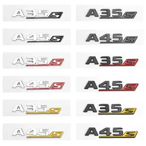 メルセデスベンツの文字エンブレムステッカーA45 A35 C43 賢く C63 E63 S63 CLS63 CLS53 GLC63