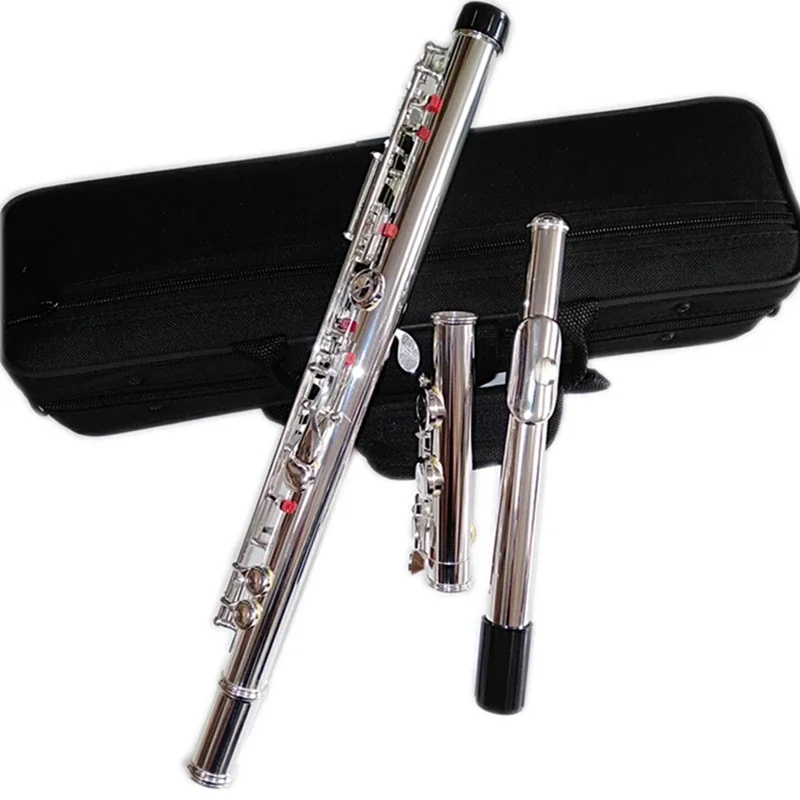 High Quality FL-471 Japan  16 Holes Silver Plated Transverse Flute with C Key And E Key Music Instrument Dizi