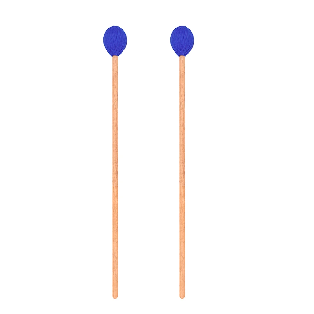 

2pcs Marimba Wooden Handle Wool Tip Drumstick For Wood Drumstick Melody Durable Instrument Accessory Percussion Tool