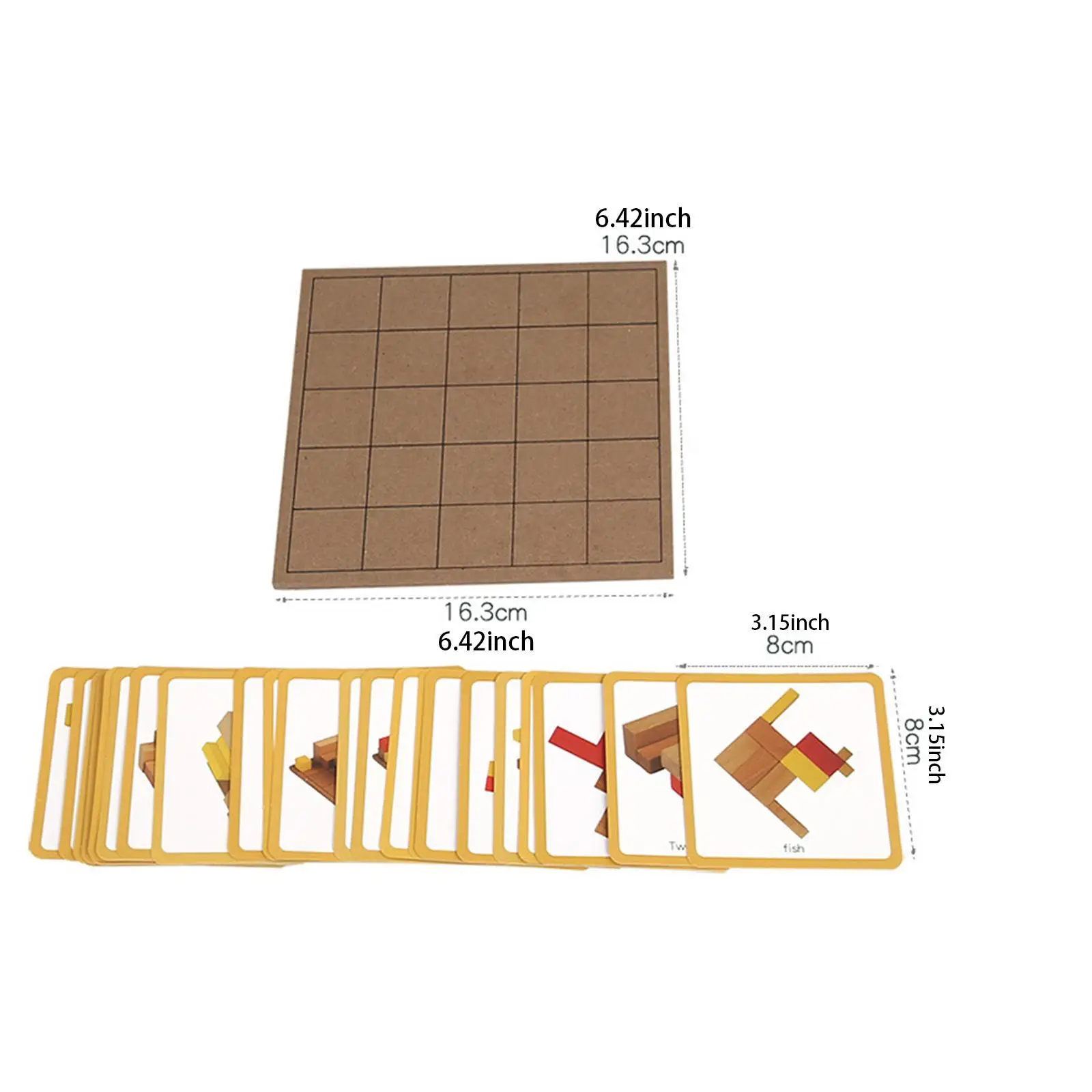 Wooden Blocks for Early Learning and Activities for Children