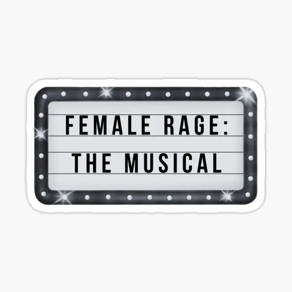 Ttpd Female Rage The Musical Taylor Swi  5PCS Stickers for Kid Bumper Decor  Cute Decorations Background Room Print Window Anime