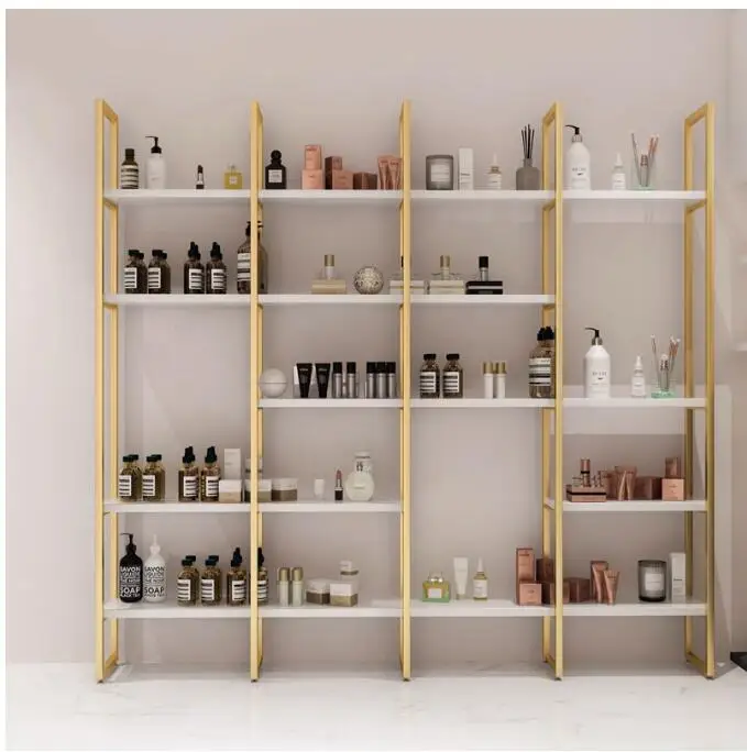 Beauty salon cosmetics display rack storage rack