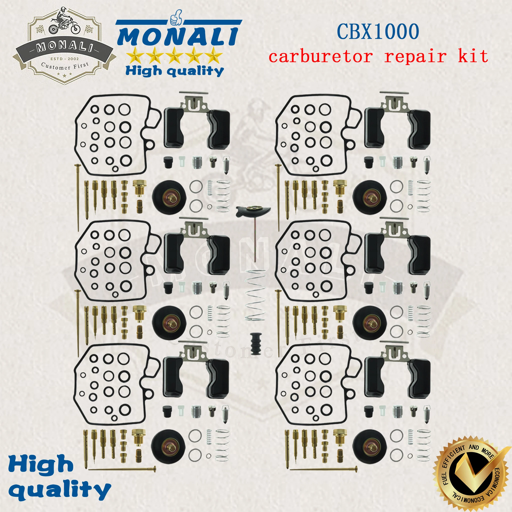 Ultimate Carburetor Repair/Rebuild Kit - 6 Pieces for Honda CBX1000