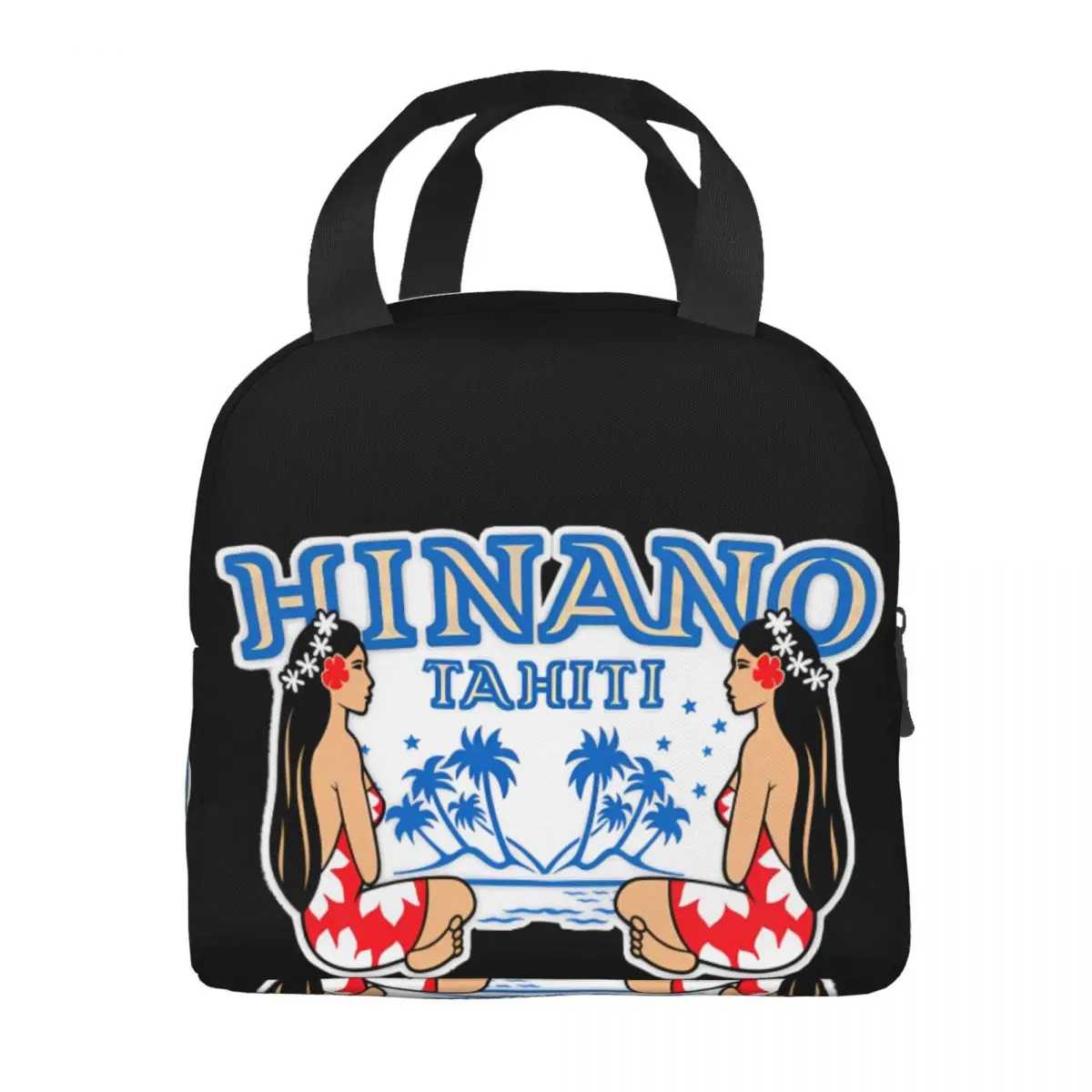 Hinano Tahiti Lunch Bag Unisex Portable Cooler Insulated Lunch Box Food Bento Box