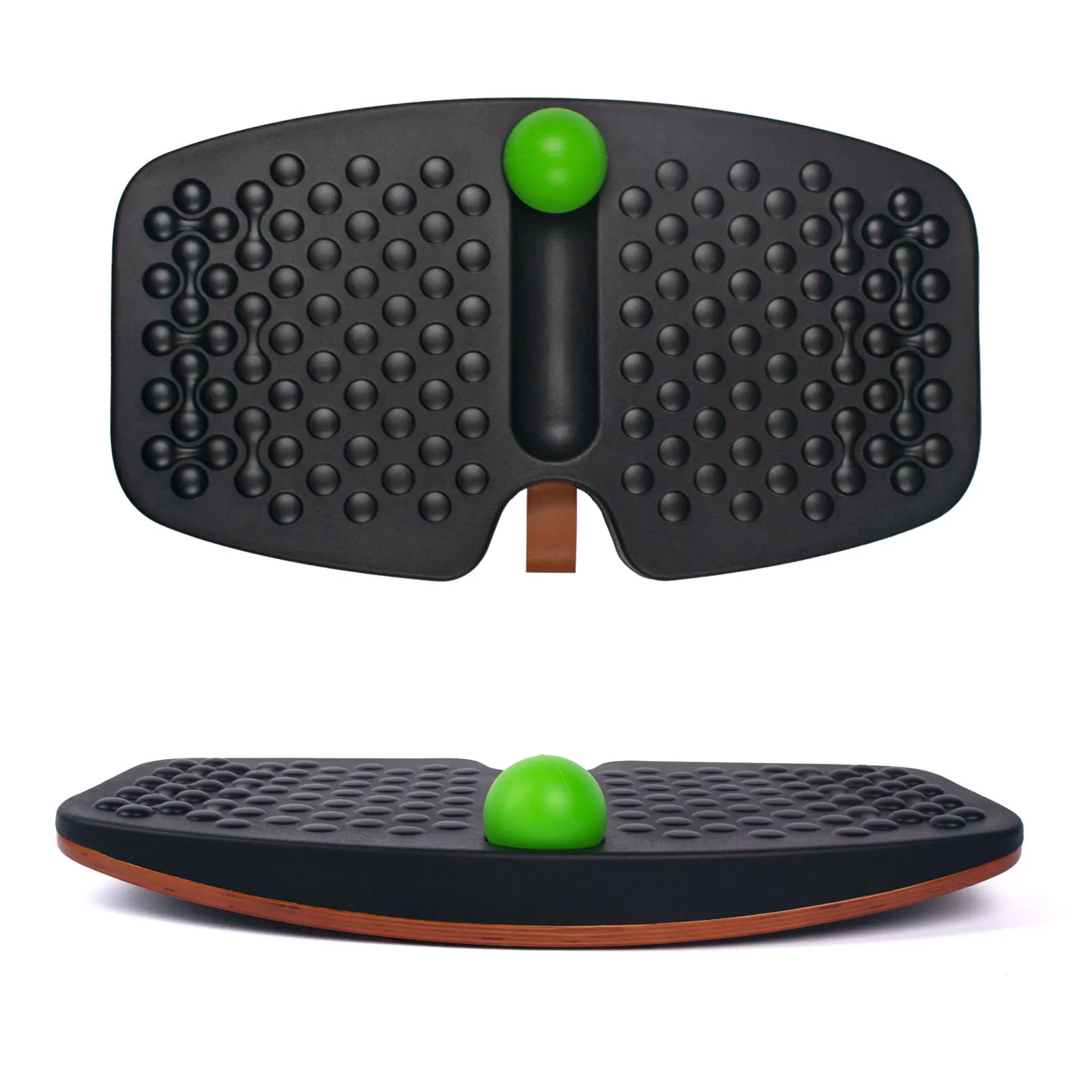 

1 Wooden Wobble Fit Balance Board Anti Fatigue Standing Desk Balance Boards Twist Board