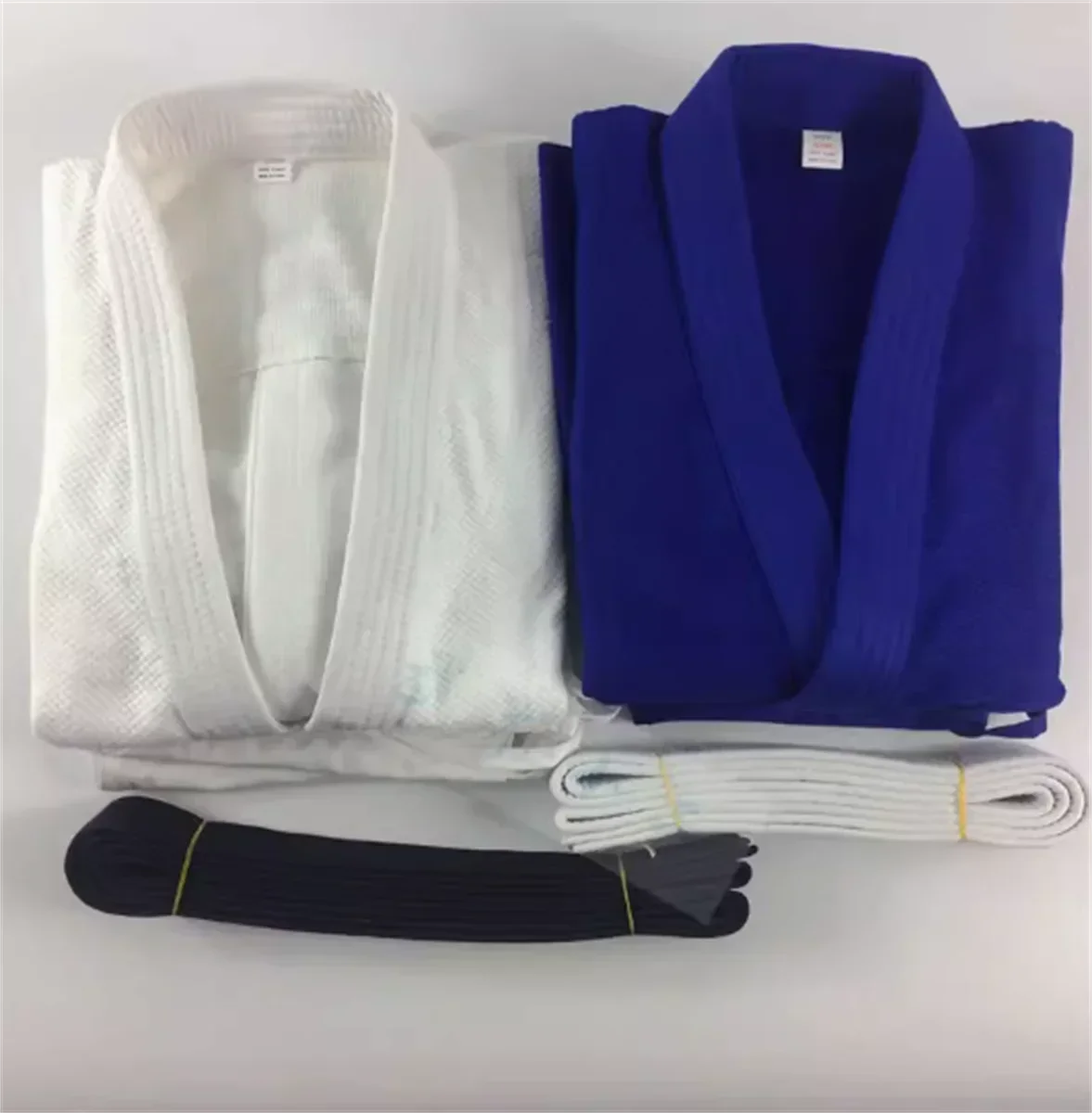 Professional competition using judo suit training suit bamboo knot pattern pure cotton white blue judo suit judo technique