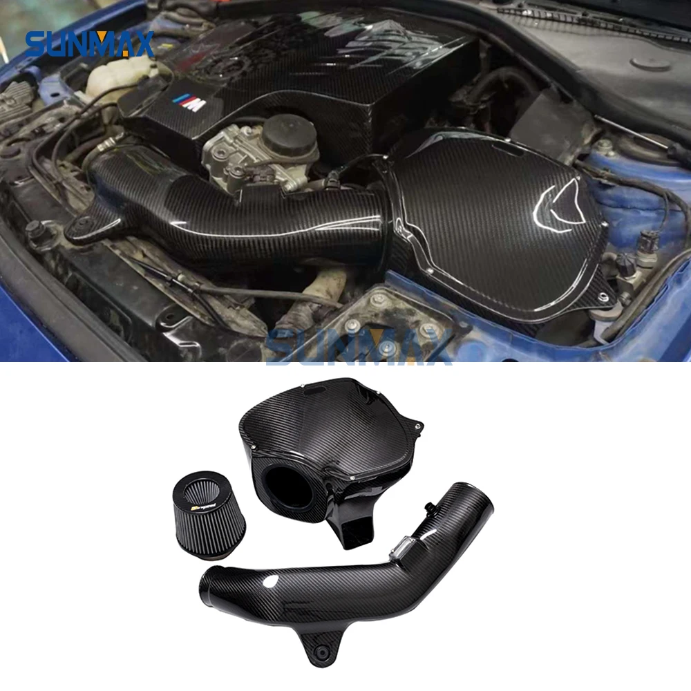 Sunmax Real Dry Carbon Fiber Air Intake System Kits Auto Parts For  M135i M235i M335i M2 N55 3.0T