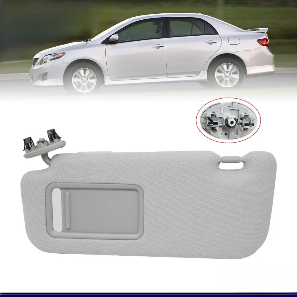 

For Toyota Corolla 2009 10 11 12 13 Grey Left Driver Side Sun Visor 74320-02711-E0