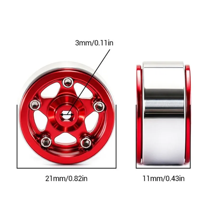 【TODAY-BUY】~@ RC Car Upgrade 0.7-Inch Wheel Hub Kit for 1/30 SCX30 RC Car Accessories