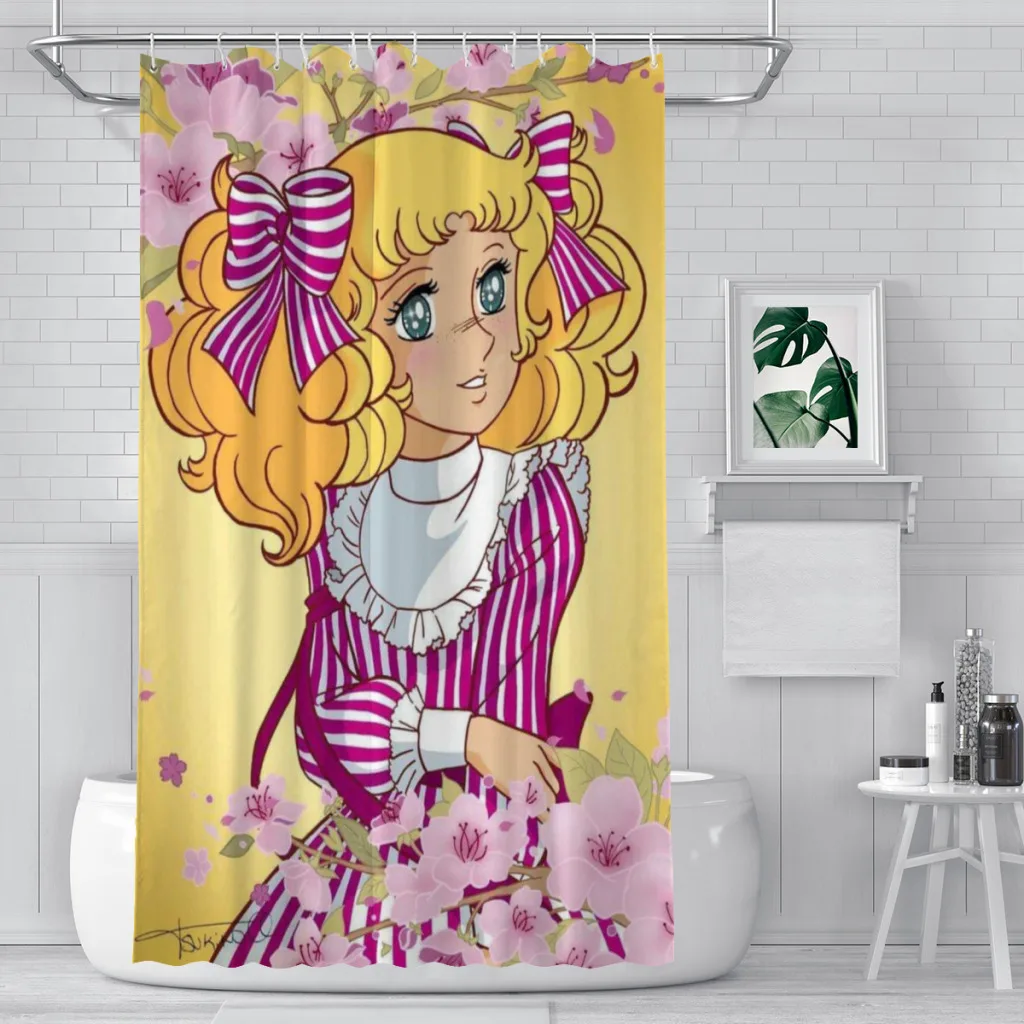 

Candy Candy Shower Curtain for Bathroom Aesthetic Room Decoration