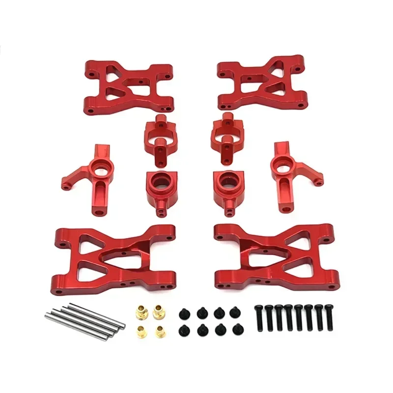 Metal Upgrade, Front And Rear Swing Arms, Pull Rod, Steering Cup, C-Seat, Set, For WLtoys 1/10 104072 RC Car Parts