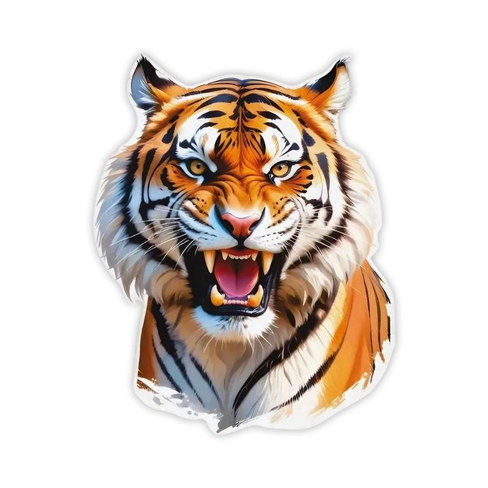 

Наклейки на авто тигр зверь Tiger Waterproof Car Sticker Decal for Bumper, Window, Laptop, Truck