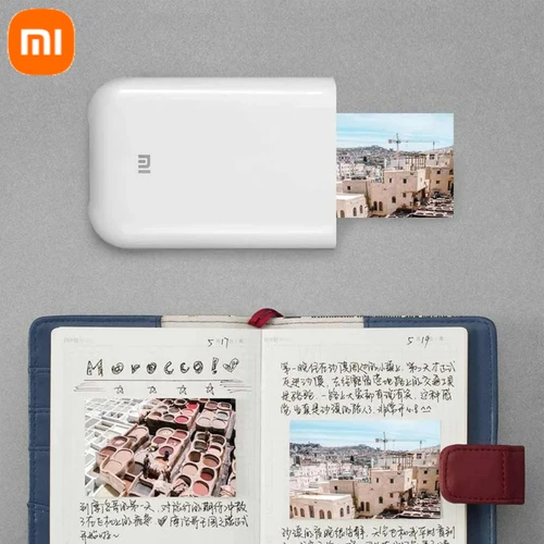 Xiaomi Mijia AR impresora de bolsillo Bluetooth 5,0 Mini impresora de bolsillo portátil de viaje/impresora juego de papel para compartir impresión sin tinta