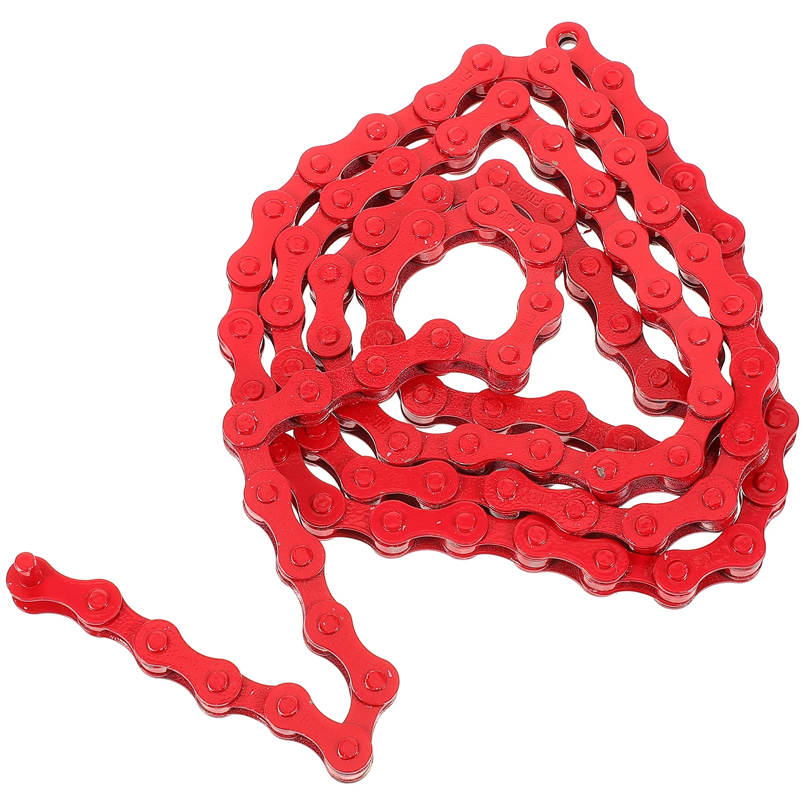 

Bicycle Chain 94 Links Red Easy Install Disassemble Clean Reusable Steel Mountain Bike Accessory Replacement Sing Speed Cycling