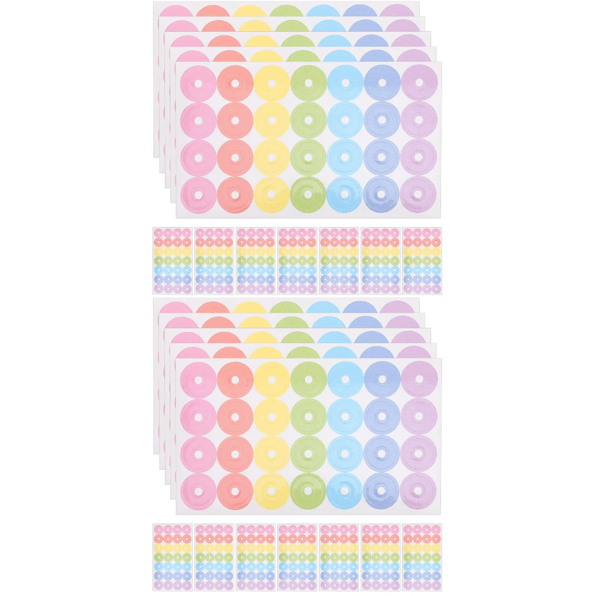 2 Pack Binder Hole Protector Punch Reinforcements Labels Screw Stickers Paper Protectors