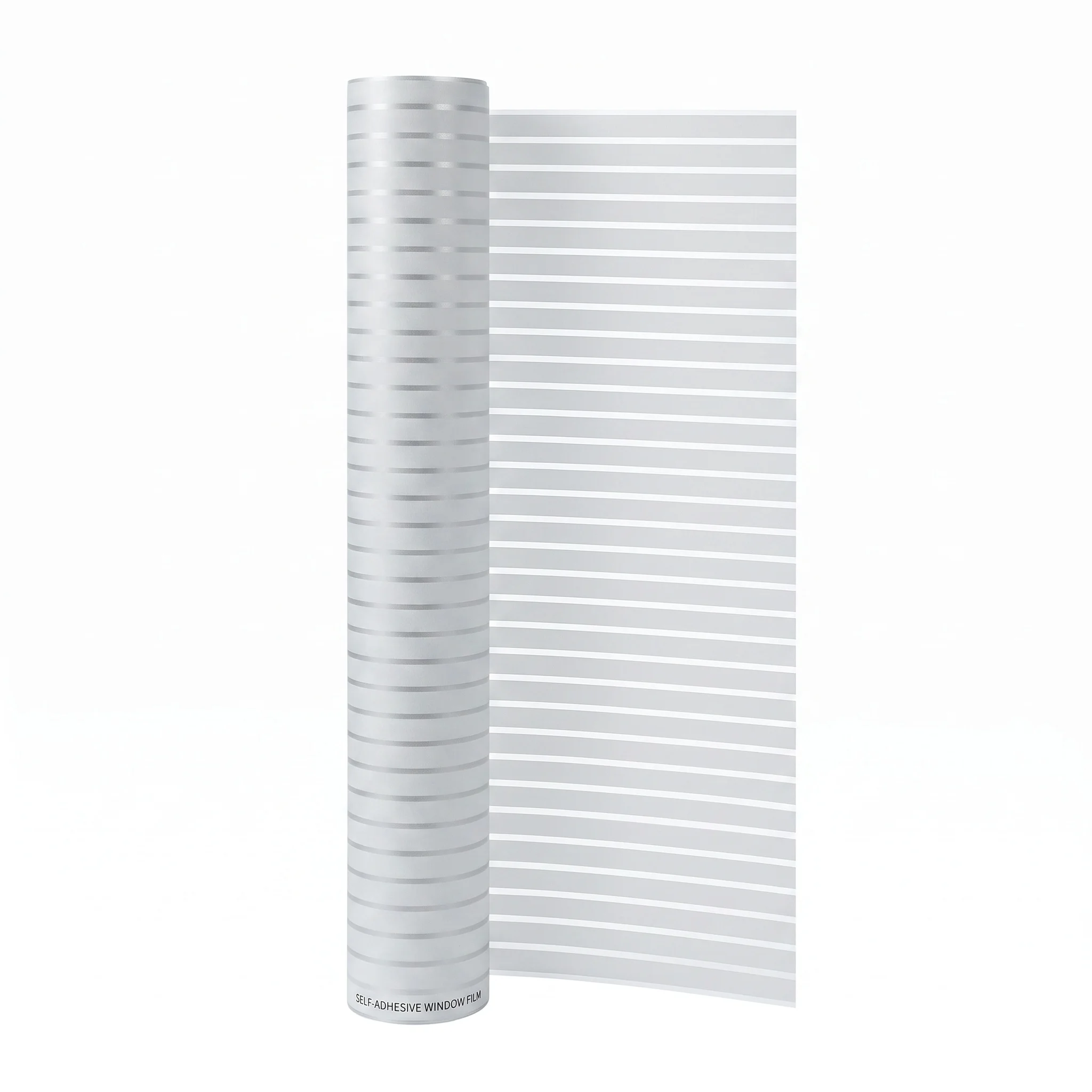 Self‑Adhesive Horizontal Striped Window Film Frosted Privacy Glass Sticker Anti‑UV Anti‑Glare Waterproof Decorative Film