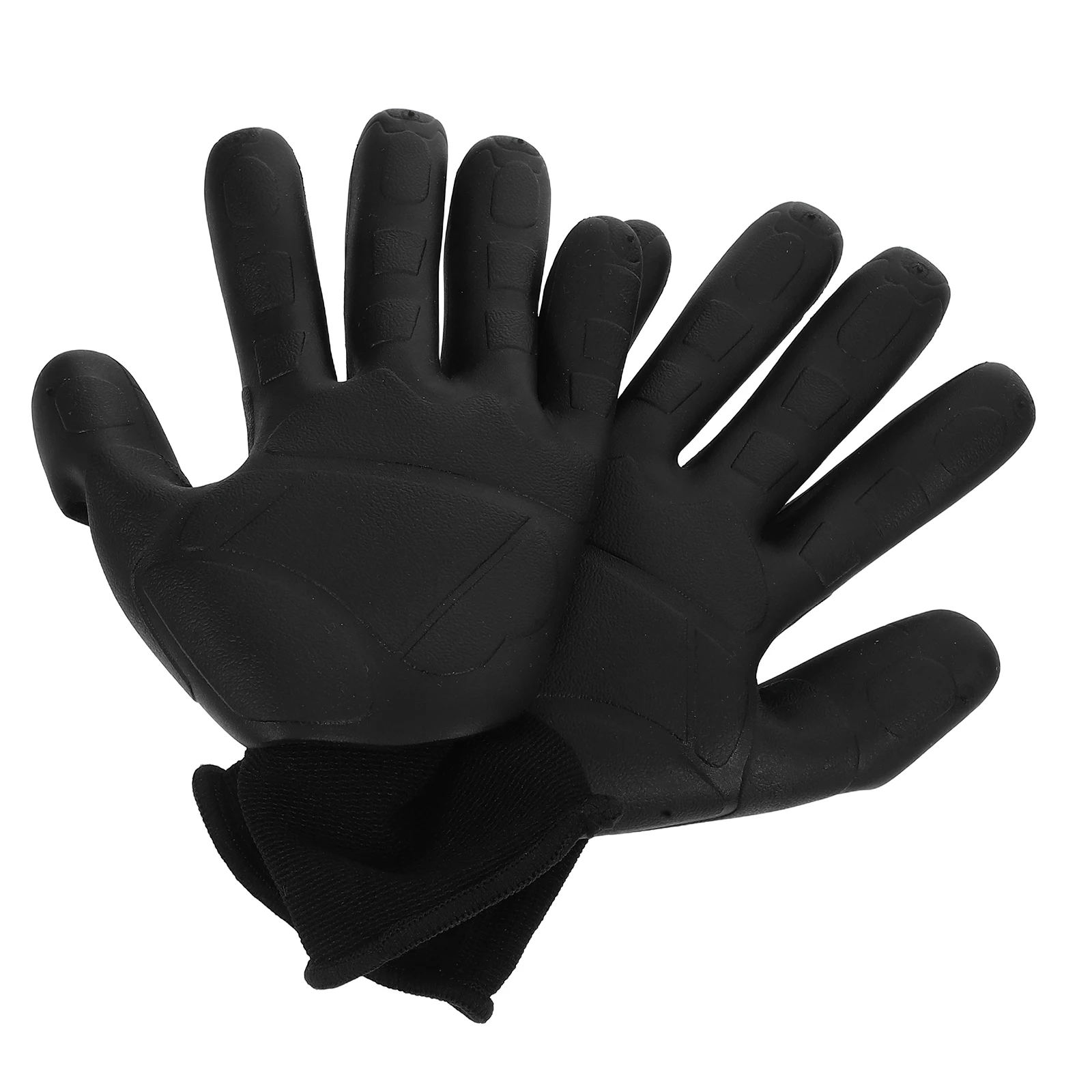 

2pcs TPE Protective Work Gloves Garden Care Breathable Antislip Mens Black Gardening Digging Shipping Handling
