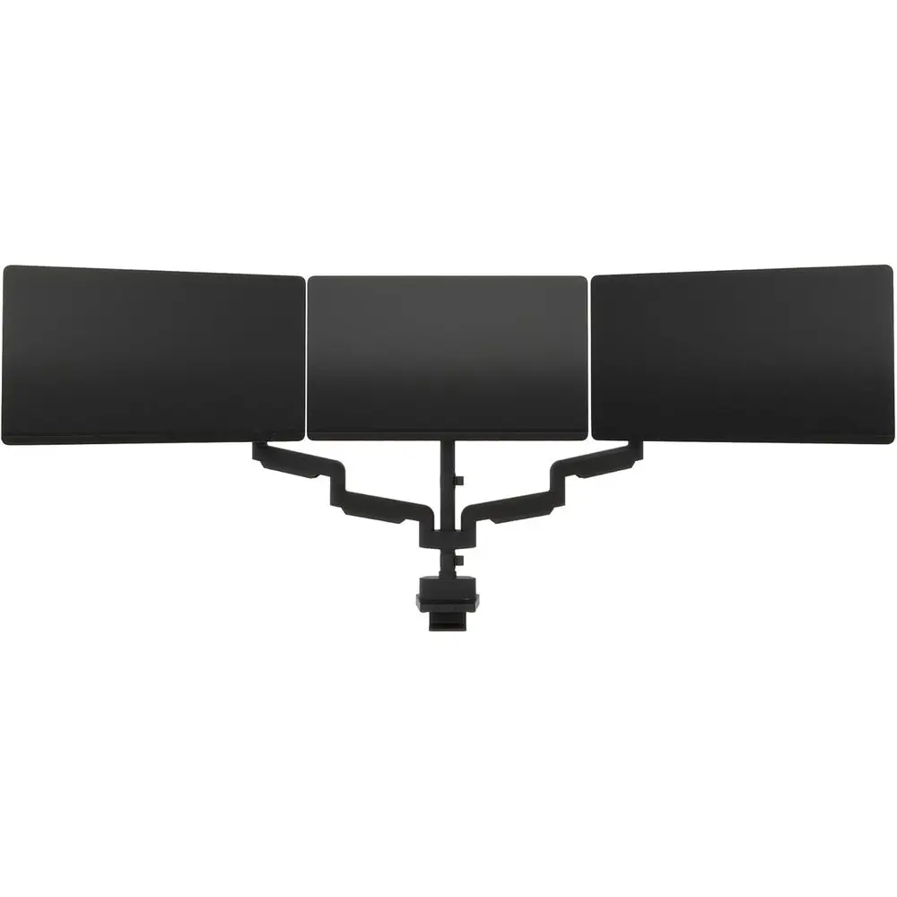 

Triple Screen Desk Mount for 3 Monitors - VESA Compatible, 180° Adjustable, Heavy Duty Black Arm
