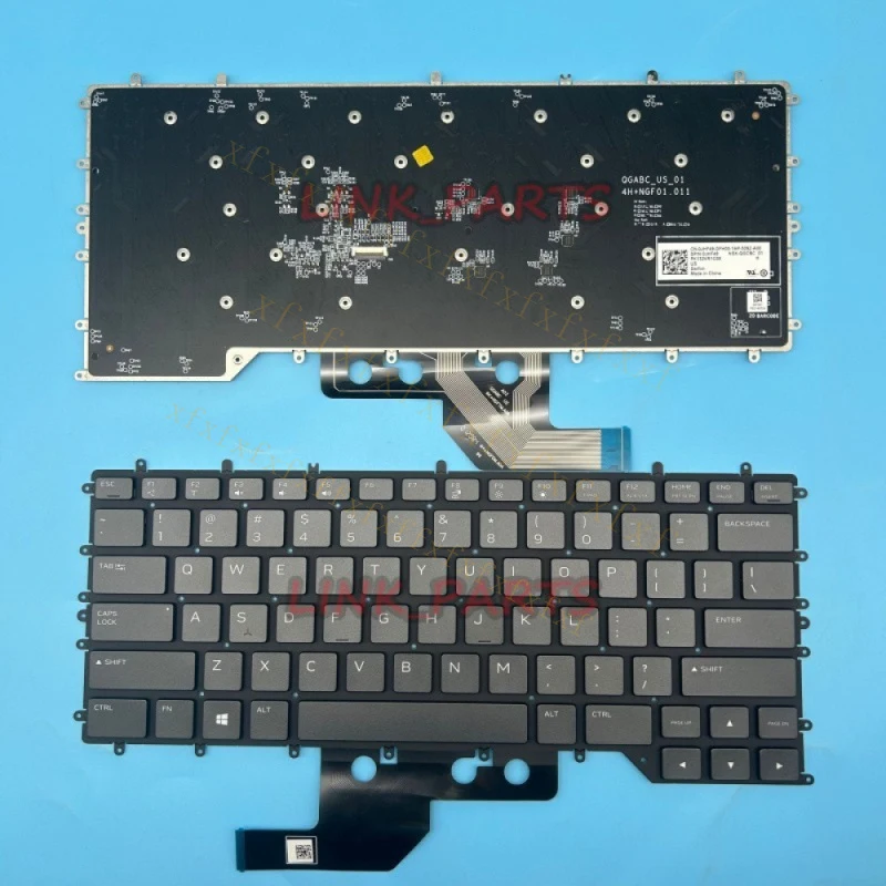 Teclado en inglés A+ para Dell Alienware M15 R2,M15 R3,M15 R4 0080CF 080CF retroiluminado