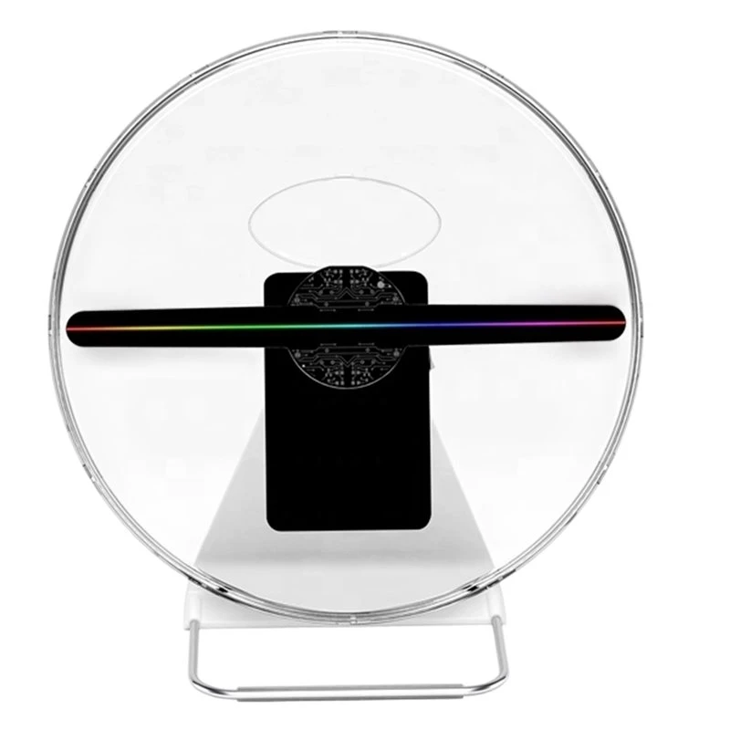 NEWT25C 3D LED Hologram Fan Projector 30Cm Advertising Display With Protective Cover, Wifi APP Control, Programmable