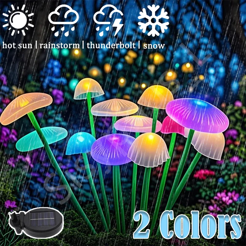 

1-10Pcs Solar Powered 6 LEDS Mushroom Lights Waterproof Outdoor Garden Decor for Yard Patio Pathway Ambiance Lighting 계단등