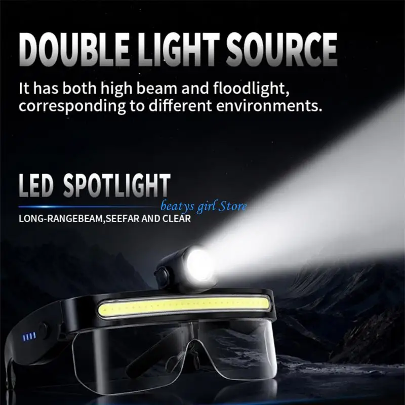 C7AB USB rechargeable glasses light for home fixes and repair tasks Accessories