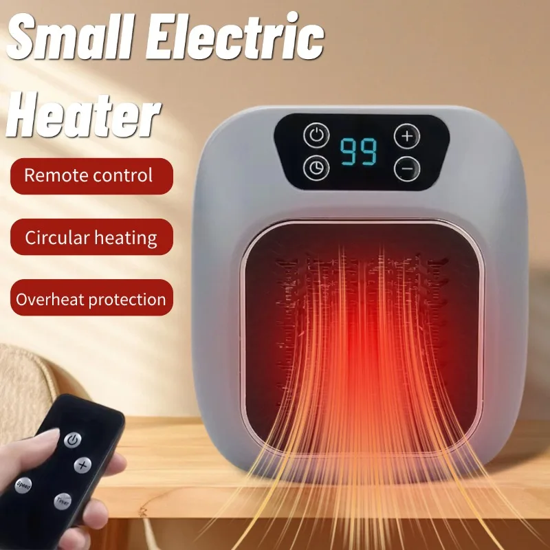 Wall Mounted Heater for Home Portable Mini Heater Electric Hand Warmer With Remote Control for Small Bathroom Heating Fans