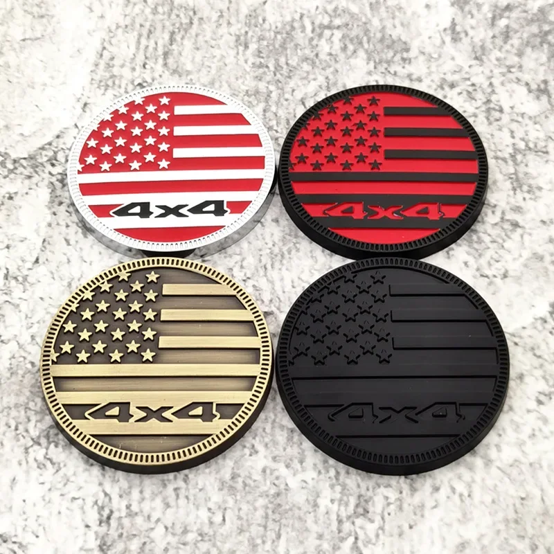 

Cross-border 4X4RATED metal body stickers 4X4 off-road vehicle tail tag four-wheel drive metal car stickers