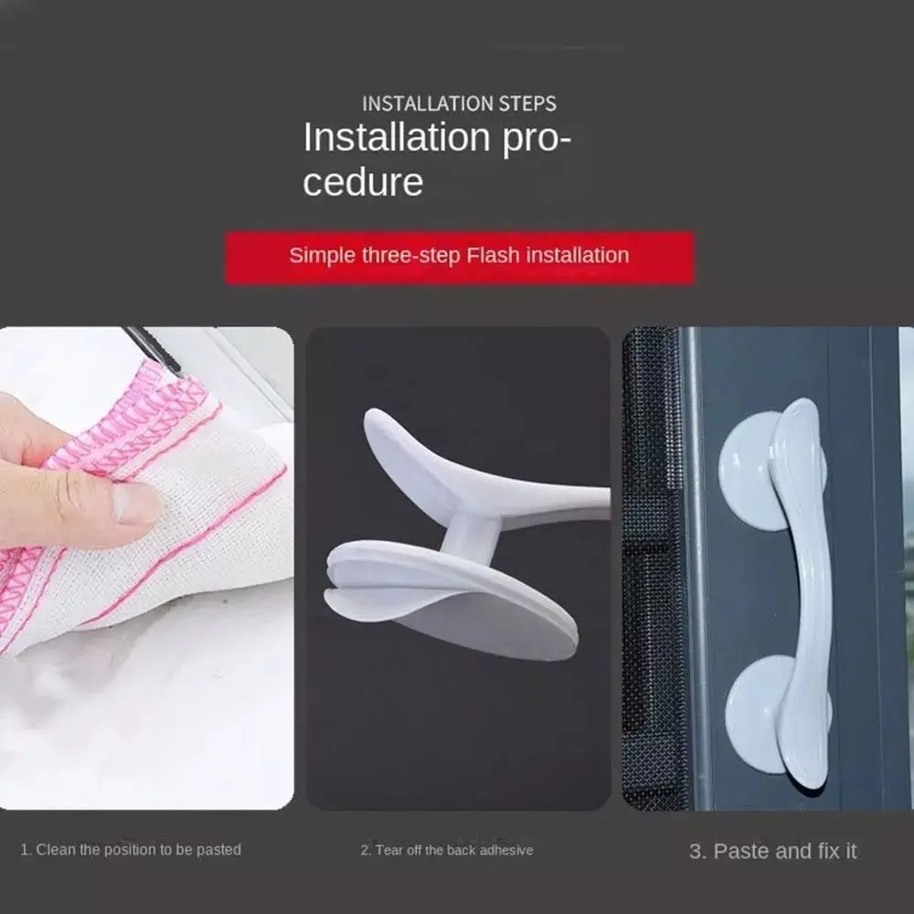 

Новая нескользящая дверная ручка на присоске, не перфорационная ручка шкафа, пластиковая портативная ручка ящика