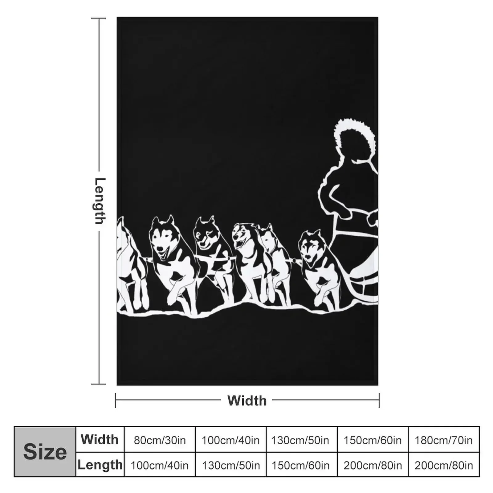 Musher sled dogs Throw Blanket Blankets For Bed Giant Sofa Multi-Purpose Tourist Summer Beddings bed plaid Blankets