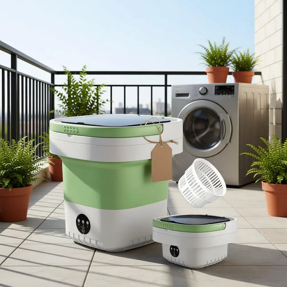 

Портативная стиральная машина, мини-стиралка, компактная стиральная машина для нижнего белья, детских вещей и деликатных тканей, 3 режима стирки