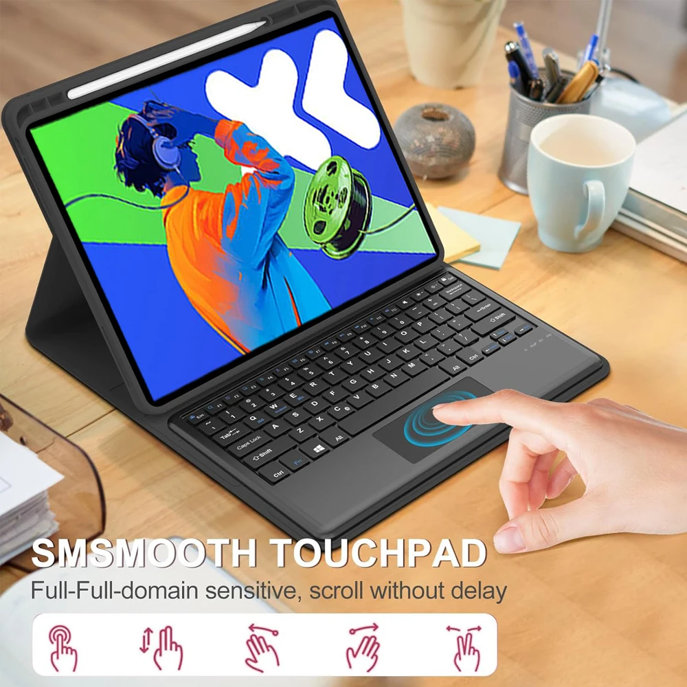 حافظة لجهاز Lenovo Xiaoxin Pad Pro مقاس 12.7 بوصة 2025، لوحة مفاتيح قابلة للفصل لجهاز Lenovo ldea Tab Pro 12.7 بوصة مع فتحة قلم TB373FU TB375FC #5