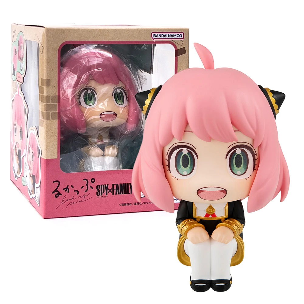 11CM Anime Spy × Family Anya Forger Figurka Look Up Model Figurka Zabawka Lalka Figurka Akcji PVC Dekoracje na Biurko Samochód
