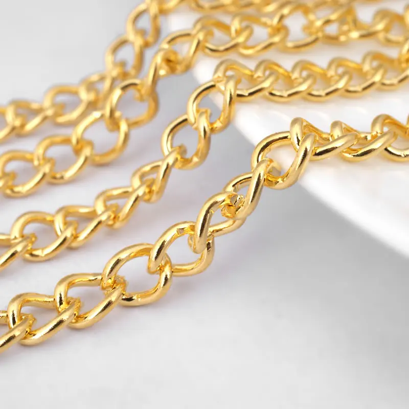 Width 2MM 2.5MM 2.8MM 3MM Iron Extended Twisted Chain Necklace Chains Diy Accessories Jewellery Making Materials