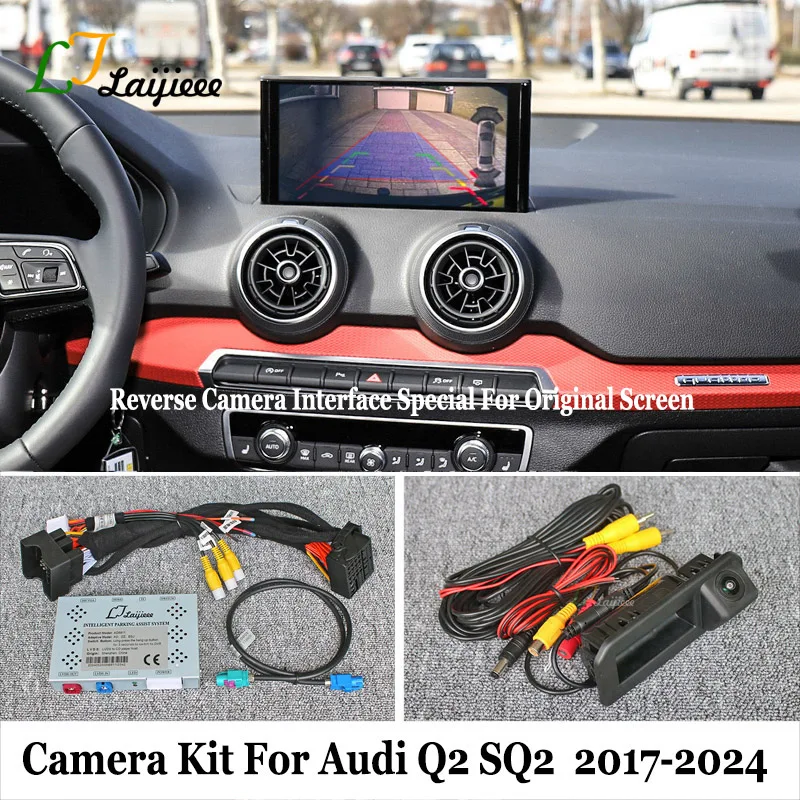 Parking Aid Camera For Audi Q2 SQ2 2017~2023 Original Screen / Plug and Play No Coding HD Front Rear View Backup Reverse Camera