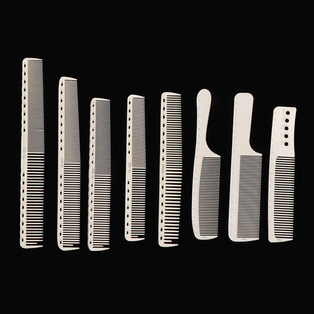 Double-sided Laser Scale Hair Comb Anti-static Non-slip Handle Hair Cutting Comb Styling Tools Haircut Pro Hairdressing Combs