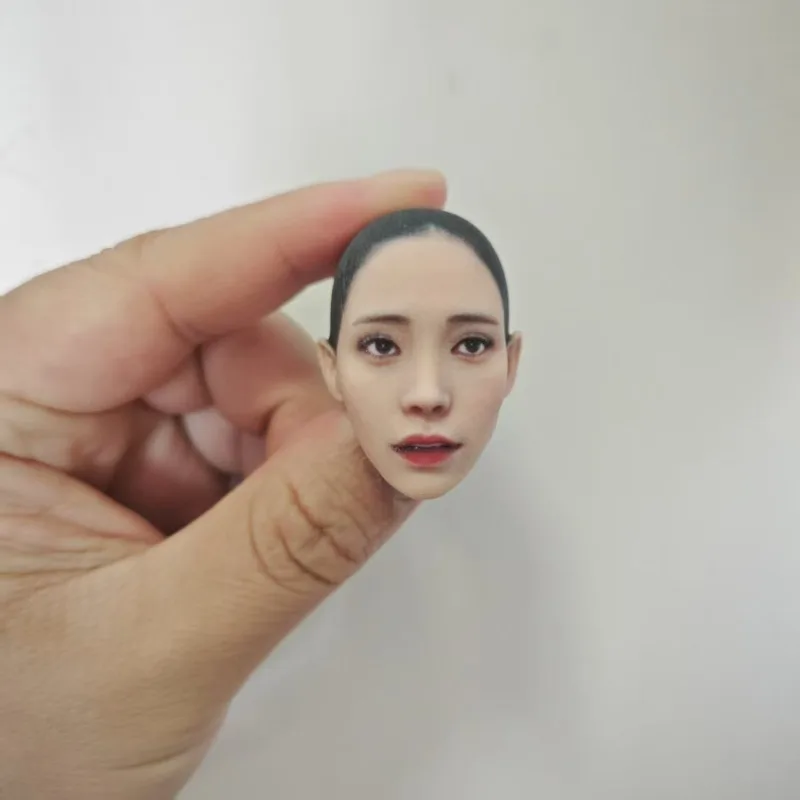 1/6 1/12 Schaal Handgemaakte Vrouwelijke Pop Hoofd Carving Simulatie Kana Momonogi Head Sculpt Model Fit 12/6 "Worldbox Tarwe Lichaam