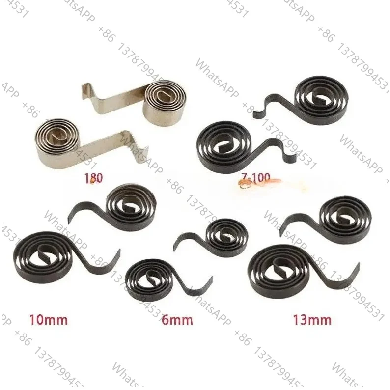 4pcs Repair Part CarbonBrush Holder Coil Spring for 6-100 GWS7-100  180 Angle Grinder Dragon 6 10 13mm Electric Drill