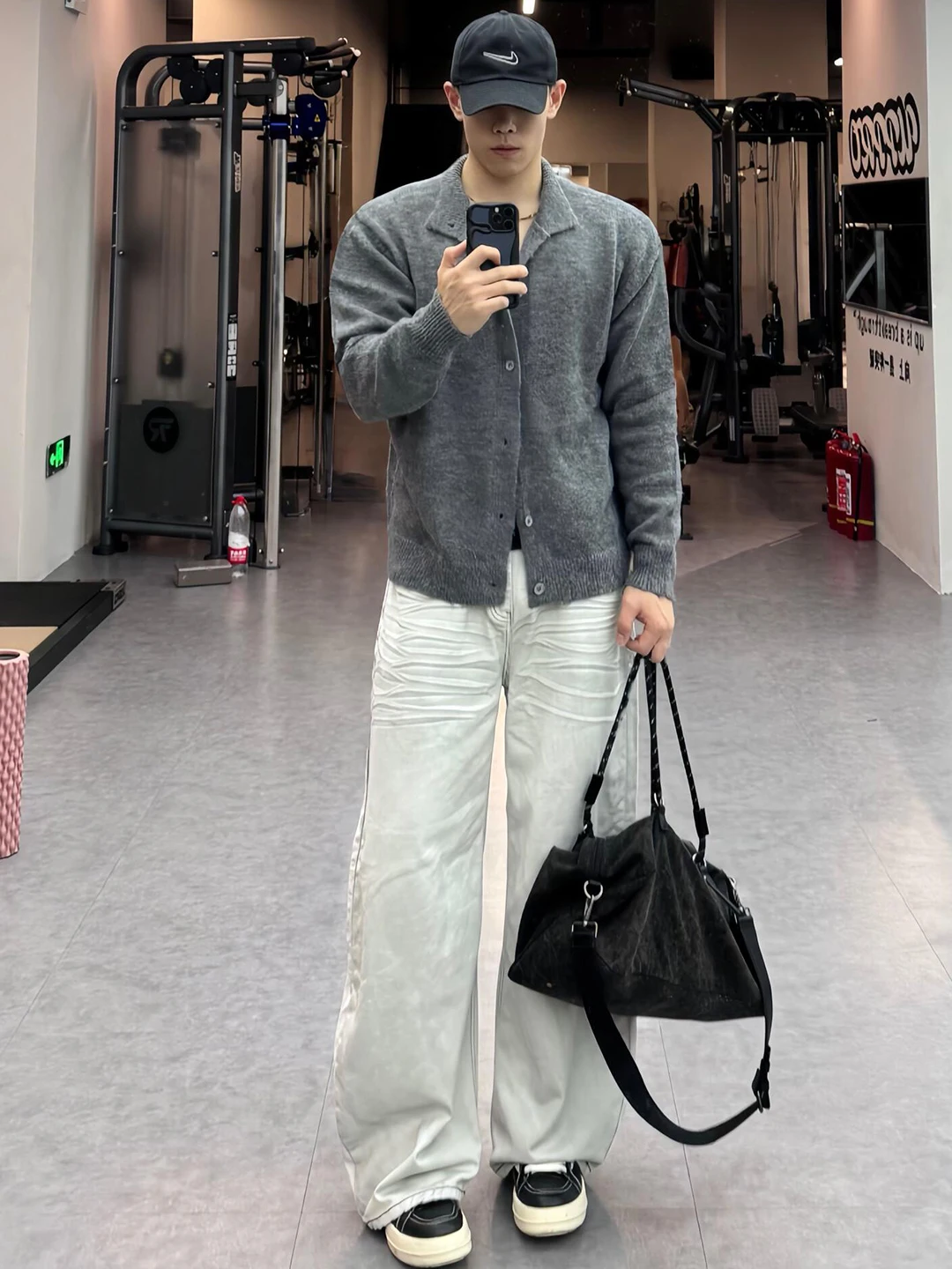 

ay f-High Collar Open Cardigan Knitted Sweater Men's Loose Casual Sle Autumn Faion Outerwear Soft Long Sve Top