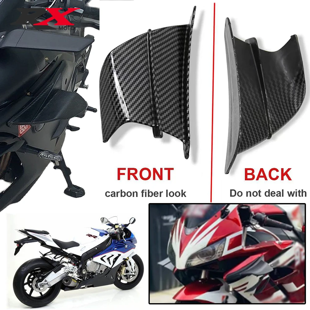 

Motorcycle Fairing Side Winglet Aerodynamic Wing Deflector Spoiler For BMW S1000RR M1000RR HP4 HP2 R1200RS R1250RS K1300S R1100S