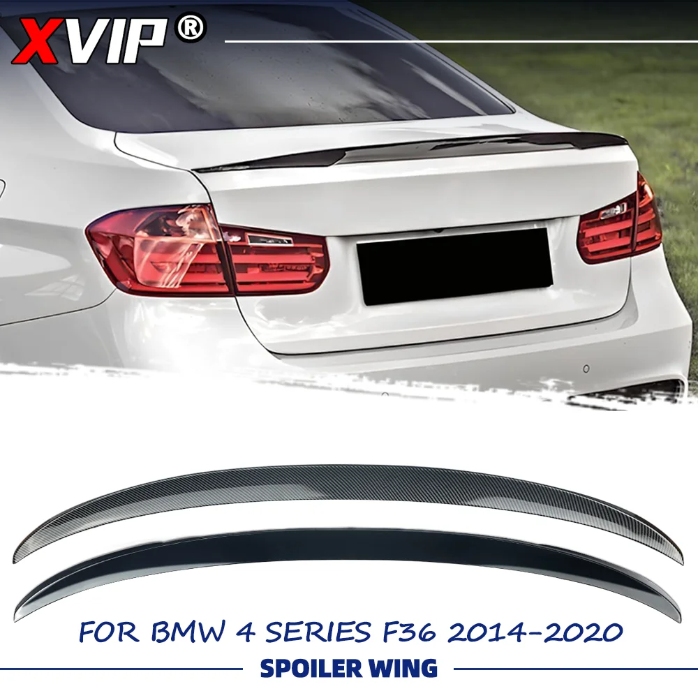

XVIP Glossy Black Glossy Carbon Fiber Look MP Style Rear Spoiler Wing For BMW 4 Series F36 2014-2020