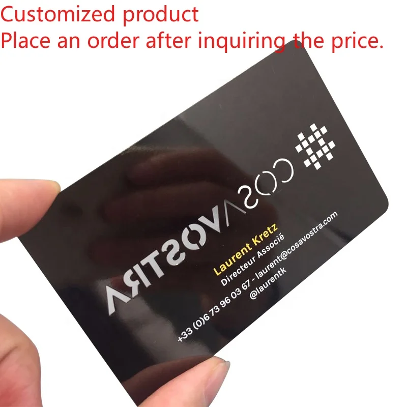 Customized product Wholesale Loyalty Custom Metal Membership Cards