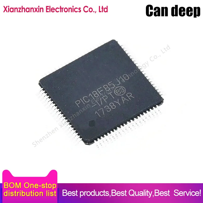 

1pcs/lot PIC18F85J10-I/PT PIC18F85J10 TQFP80 Microcontroller chips in stock