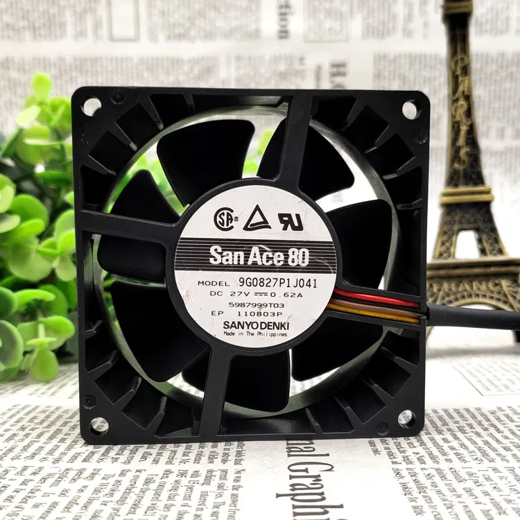 

9 G0827P1J041 8038 24V 27V0.62A Double Rolled Beads 8CM Industrial Inverter Fan
