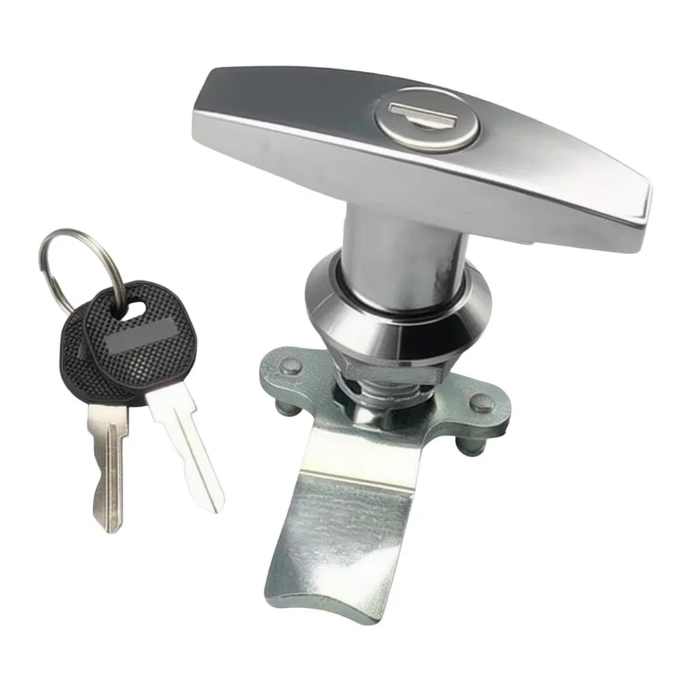 Zinc Alloy for Lock T-Handle Lock Controlled for access Keyed for access Salt Spray Resistant for T Handle Lock Black Silver