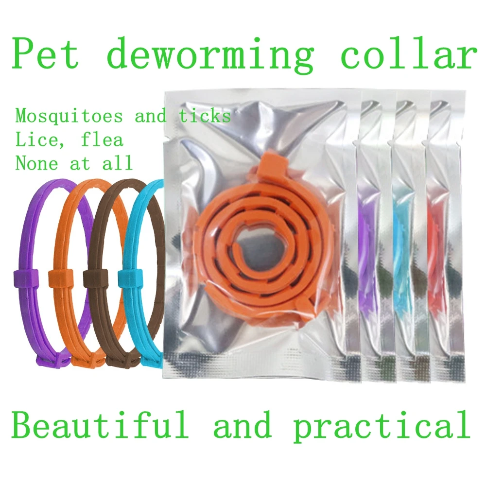 

Pet repellent collar cat dog flea removal mosquito repellent collar pet adjustable decorative collar